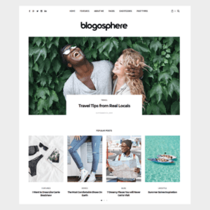 Blogosphere Magazine and Blog WordPress Theme