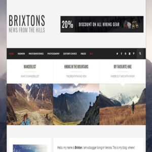 Brixton Responsive WordPress Blog Theme