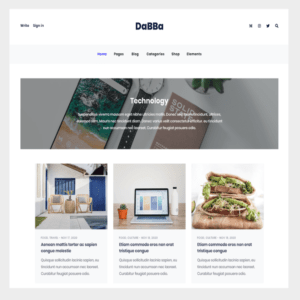 Dabba WordPress Theme For Blog & Shop