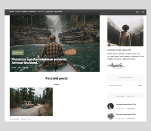 Springbook Blog Travel Photography Template
